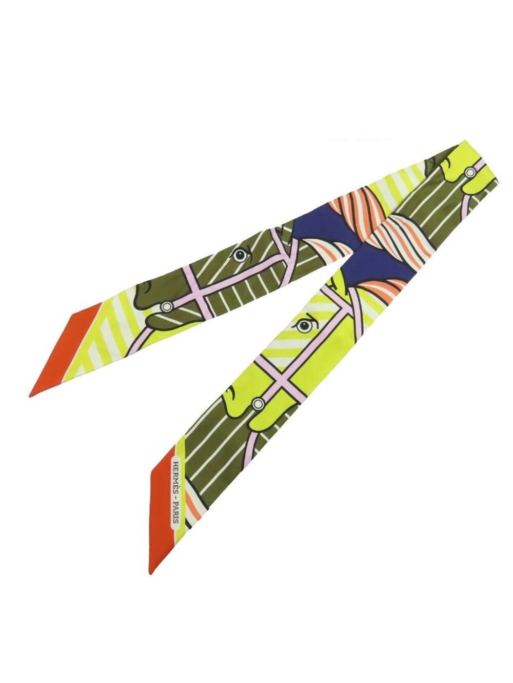 Hermes Twilly 05 Bronzex Violetx Jaun Silk Quadrige Baydadere Scarf